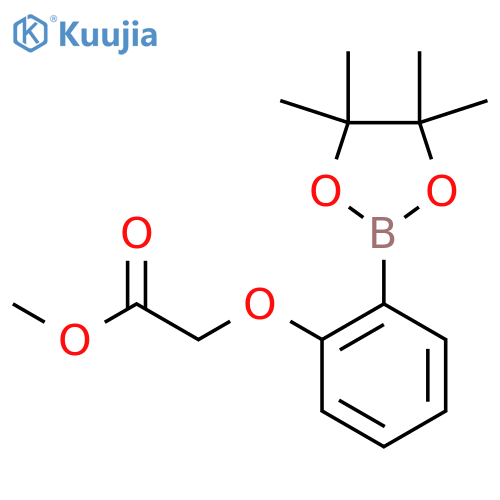 Methyl 2-(2-(4,4,5,5-tetramethyl-1,3,2-dioxaborolan-2-yl)phenoxy)acetate structure