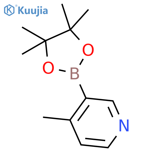 4-Methyl-3-(4,4,5,5-tetramethyl-1,3,2-dioxaborolan-2-yl)pyridine structure