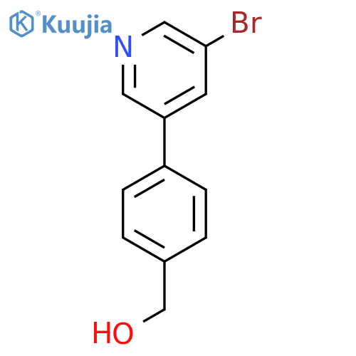 (4-(5-Bromopyridin-3-yl)phenyl)methanol structure