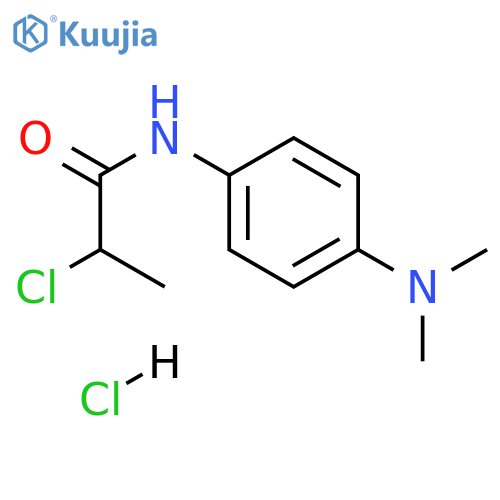 2-Chloro-N-4-(dimethylamino)phenylpropanamide Hydrochloride structure