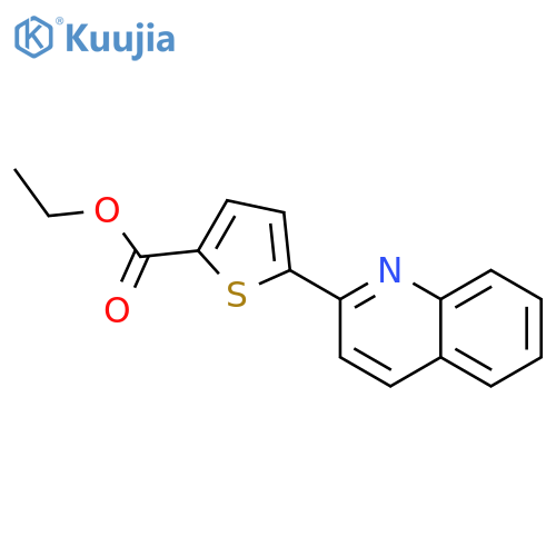 Ethyl 5-(2-quinolinyl)-2-thiophenecarboxylate structure