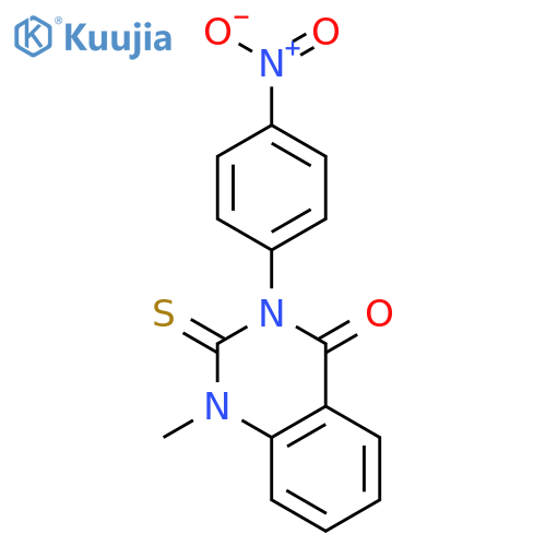 4(1H)-Quinazolinone, 2,3-dihydro-1-methyl-3-(4-nitrophenyl)-2-thioxo- structure