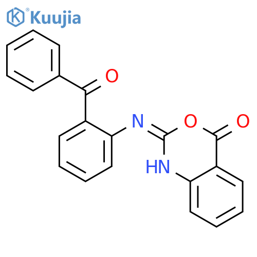 4H-3,1-Benzoxazin-4-one, 2-[(2-benzoylphenyl)imino]-1,2-dihydro- structure