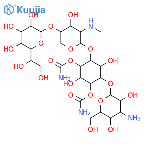 D-scyllo-Inositol, O-(6x)-a-D-manno-heptopyranosyl-(1&reg;4)-O-2-deoxy-2-(methylamino)-a-D-xylopyranosyl-(1&reg;1)-O-[3-amino-3-deoxy-a-D-mannopyranosyl-(1&reg;3)]- structure