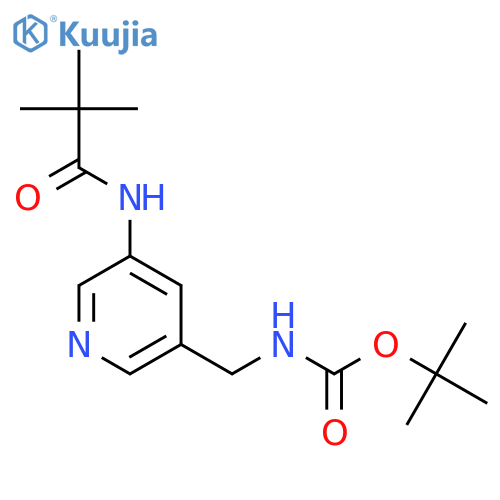 tert-Butyl (5-pivalamidopyridin-3-yl)-methylcarbamate structure