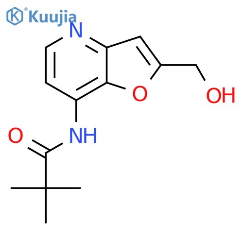 N-(2-(Hydroxymethyl)furo3,2-bpyridin-7-yl)-pivalamide structure