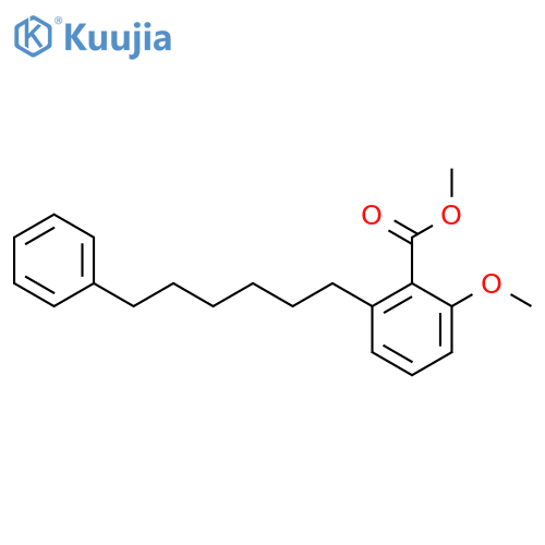 2-Methoxy-6-(6-phenyl-hexyl)-benzoic acid methyl ester structure