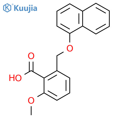 2-Methoxy-6-(naphthalen-1-yloxymethyl)-benzoic acid structure