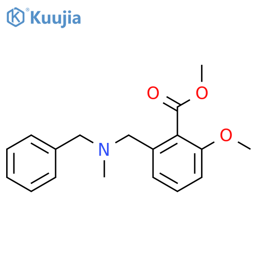 2-[(Benzyl-methyl-amino)-methyl]-6-methoxy-benzoic acid methyl ester structure