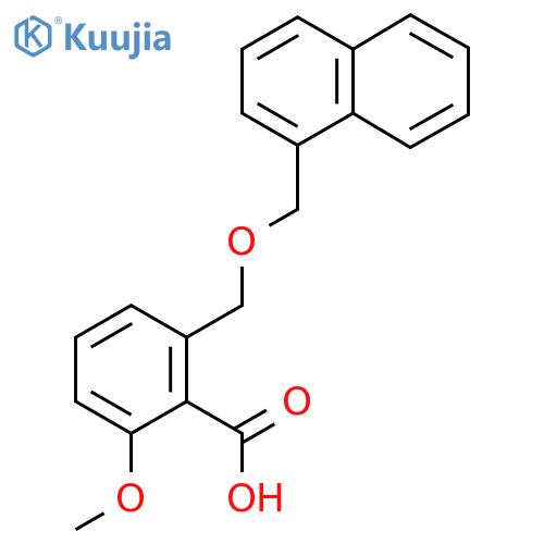2-Methoxy-6-(naphthalen-1-ylmethoxymethyl)-benzoic acid structure