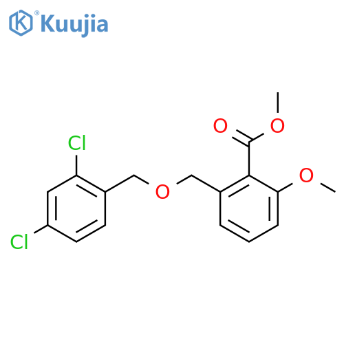 2-(2,4-Dichloro-benzyloxymethyl)-6-methoxy-benzoic acid methyl ester structure