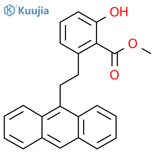 2-(2-Anthracen-9-yl-ethyl)-6-hydroxy-benzoic acid methyl ester structure
