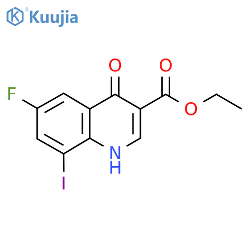 Ethyl 6-fluoro-4-hydroxy-8-iodoquinoline-3-carboxylate structure