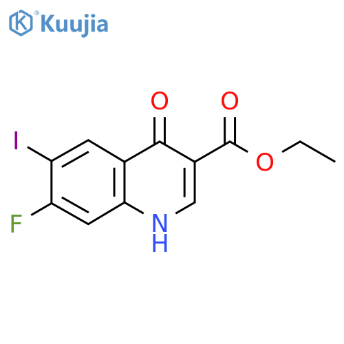 Ethyl 7-fluoro-4-hydroxy-6-iodoquinoline-3-carboxylate structure