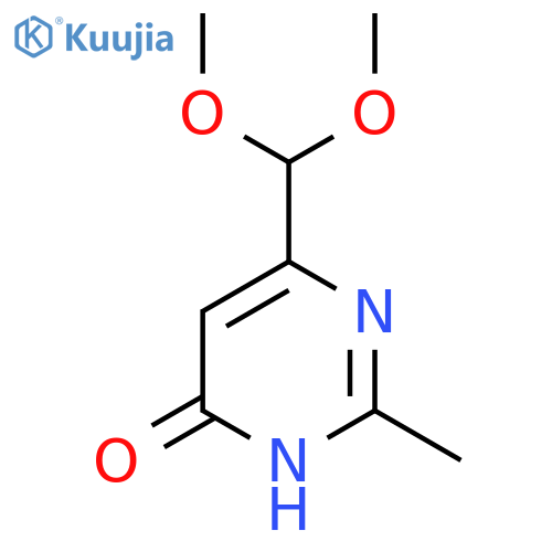 6-(Dimethoxymethyl)-2-methylpyrimidin-4-ol structure