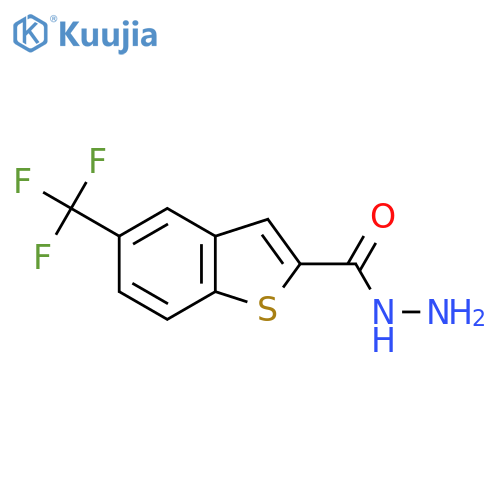5-(Trifluoromethyl)-1-benzothiophene-2-carbohydrazide structure