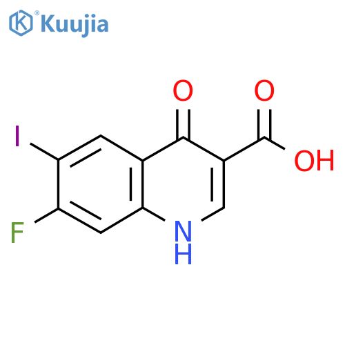 7-Fluoro-4-hydroxy-6-iodoquinoline-3-carboxylic acid structure