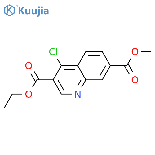 3-Ethyl 7-methyl 4-chloroquinoline-3,7-dicarboxylate structure