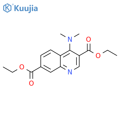 Diethyl 4-(dimethylamino)quinoline-3,7-dicarboxylate structure