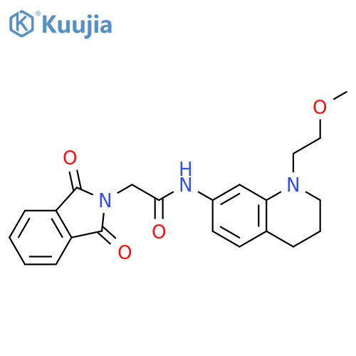 2-(1,3-dioxo-2,3-dihydro-1H-isoindol-2-yl)-N-1-(2-methoxyethyl)-1,2,3,4-tetrahydroquinolin-7-ylacetamide structure
