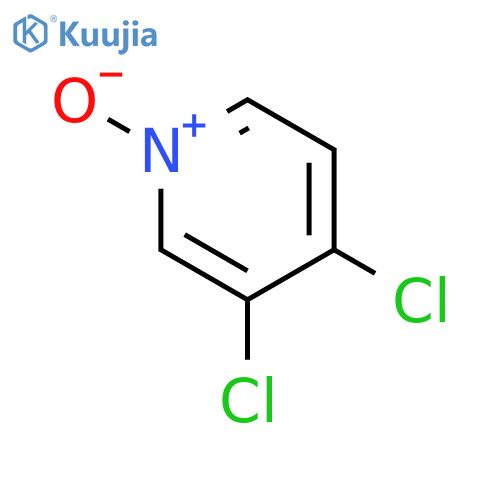 Pyridine, 3,4-dichloro-, 1-oxide structure