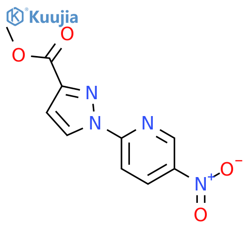 1-(5-Nitro-pyridin-2-yl)-1H-pyrazole-3-carboxylic acid methyl ester structure