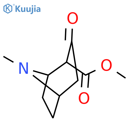 8-Methyl-3-oxo-8-azabicyclo[3.2.1]octan-2-carboxylic acid methyl ester structure