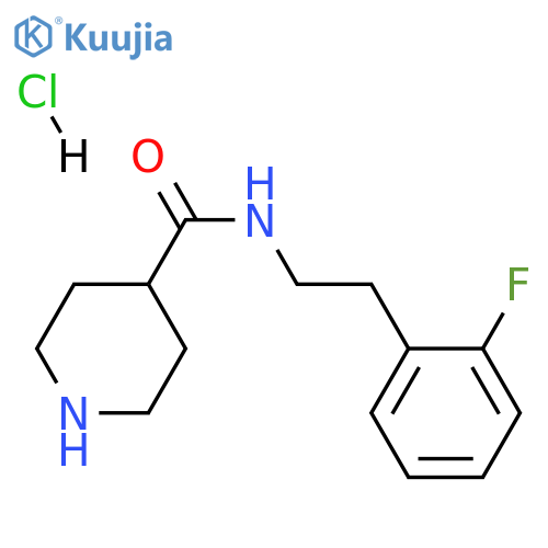N-2-(2-Fluorophenyl)ethylpiperidine-4-carboxamide Hydrochloride structure