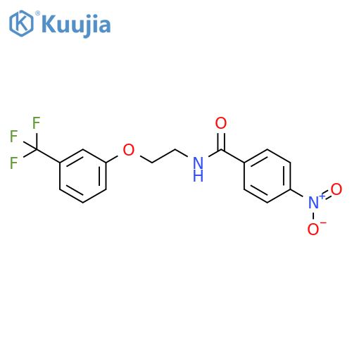 4-nitro-N-{2-3-(trifluoromethyl)phenoxyethyl}benzamide structure
