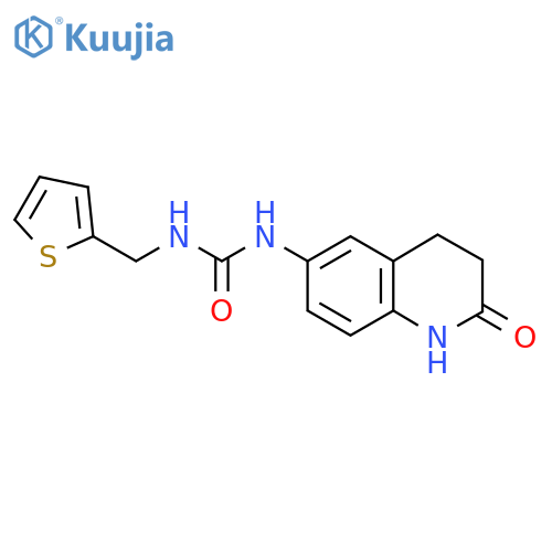 1-(2-oxo-1,2,3,4-tetrahydroquinolin-6-yl)-3-(thiophen-2-yl)methylurea structure
