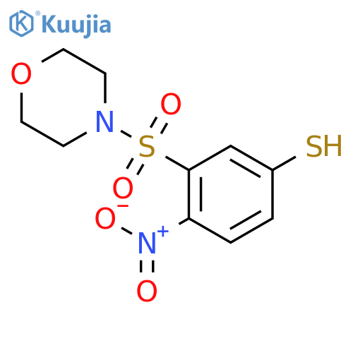 Morpholine, 4-[(5-mercapto-2-nitrophenyl)sulfonyl]- structure
