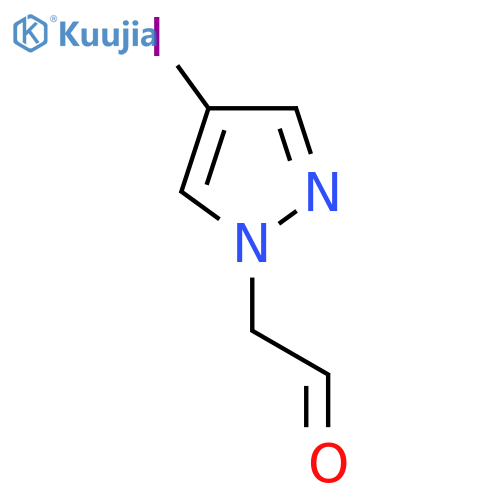 2-(4-iodo-1H-pyrazol-1-yl)acetaldehyde structure