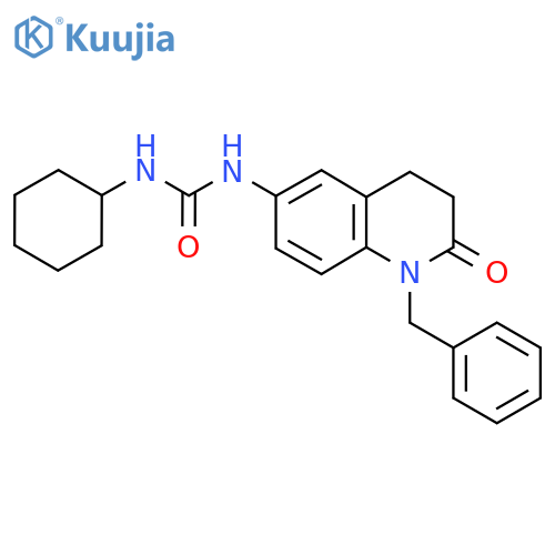 3-(1-benzyl-2-oxo-1,2,3,4-tetrahydroquinolin-6-yl)-1-cyclohexylurea structure