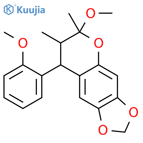 6H-1,3-Dioxolo[4,5-g][1]benzopyran,7,8-dihydro-6-methoxy-8-(2-methoxyphenyl)-6,7-dimethyl- structure