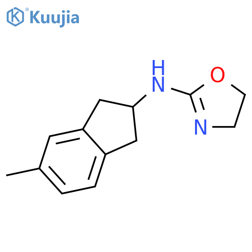 2-Oxazolamine, N-(2,3-dihydro-5-methyl-1H-inden-2-yl)-4,5-dihydro- structure