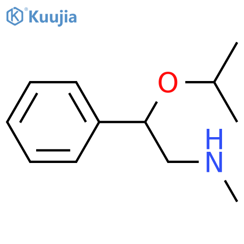 (2-Isopropoxy-2-phenyl-ethyl)-methyl-amine structure