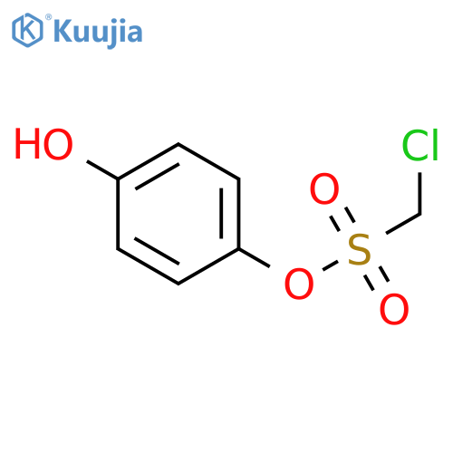 (4-Hydroxyphenyl) chloromethanesulfonate structure