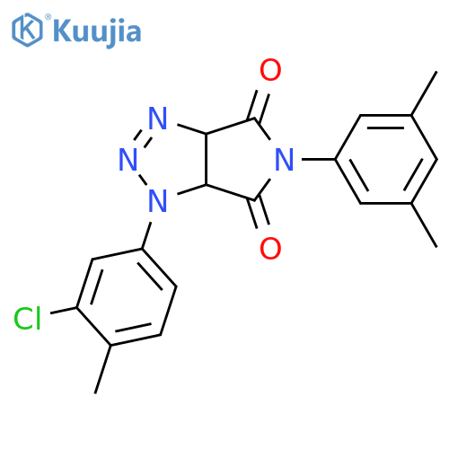 1-(3-chloro-4-methylphenyl)-5-(3,5-dimethylphenyl)-1H,3aH,4H,5H,6H,6aH-pyrrolo[3,4-d][1,2,3]triazole-4,6-dione structure