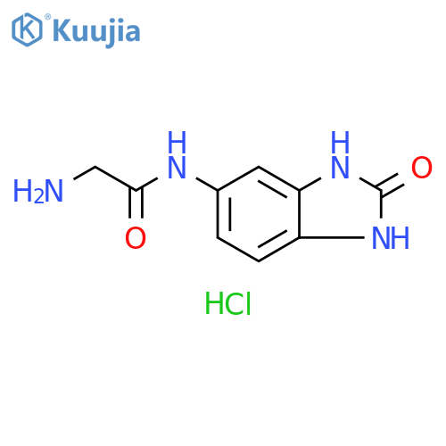 2-amino-N-(2-oxo-2,3-dihydro-1H-1,3-benzodiazol-5-yl)acetamide hydrochloride structure