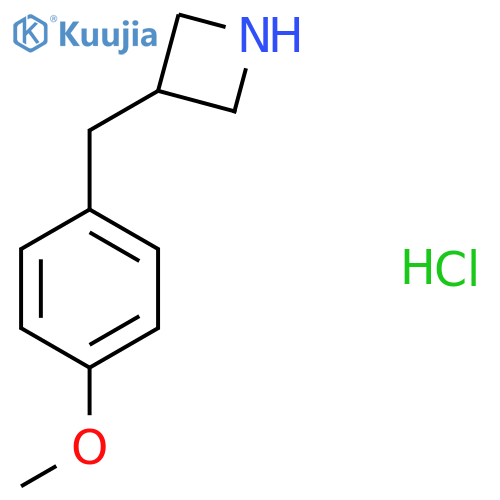 3-[(4-methoxyphenyl)methyl]azetidine hydrochloride structure