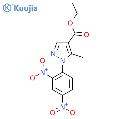 Ethyl 1-(2,4-dinitrophenyl)-5-methyl-1H-pyrazole-4-carboxylate structure
