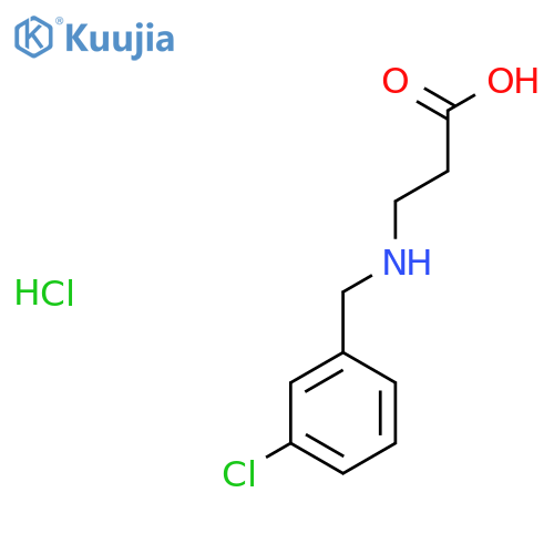 3-{(3-Chlorophenyl)methylamino}propanoic Acid Hydrochloride structure