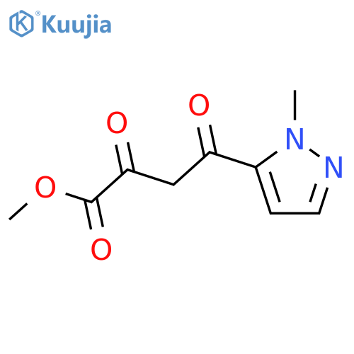methyl 4-(1-methyl-1H-pyrazol-5-yl)-2,4-dioxobutanoate structure