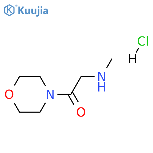 2-(methylamino)-1-(morpholin-4-yl)ethan-1-one hydrochloride structure