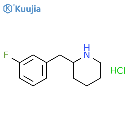 2-(3-Fluoro-benzyl)-piperidine hydrochloride structure