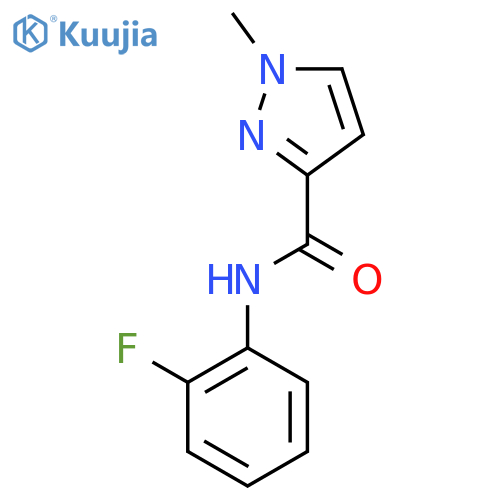 N-(2-fluorophenyl)-1-methyl-1H-pyrazole-3-carboxamide structure