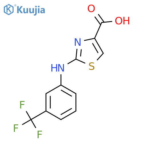 2-(3-Trifluoromethylphenylamino)-thiazole-4-carboxylic acid structure