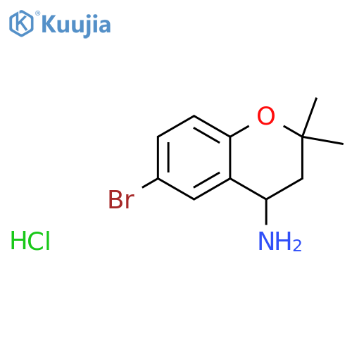 6-Bromo-2,2-dimethylchroman-4-amine hydrochloride structure