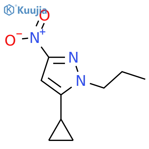 5-Cyclopropyl-3-nitro-1-propyl-1H-pyrazole structure