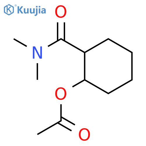 Cyclohexanecarboxamide, 2-(acetyloxy)-N,N-dimethyl- structure